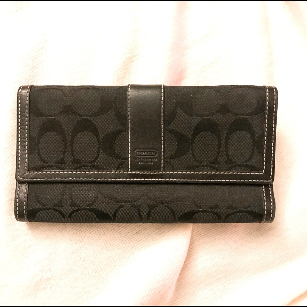 Vintage black coach wallet